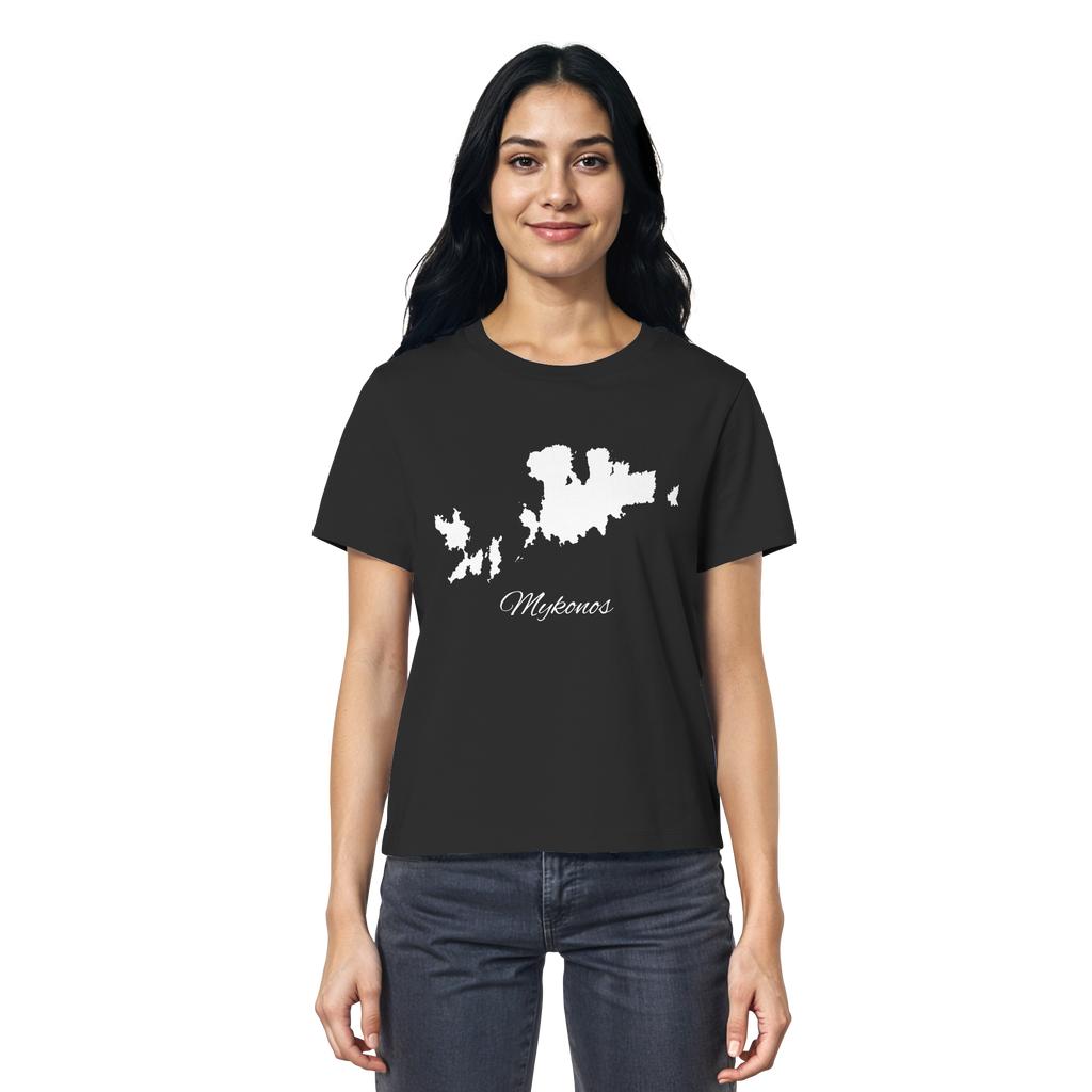 Mykonos Silhouette Griechenland - Ladies Organic Shirt