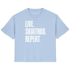 LIVE. SKIATHOS. REPEAT. - Ladies Organic Shirt