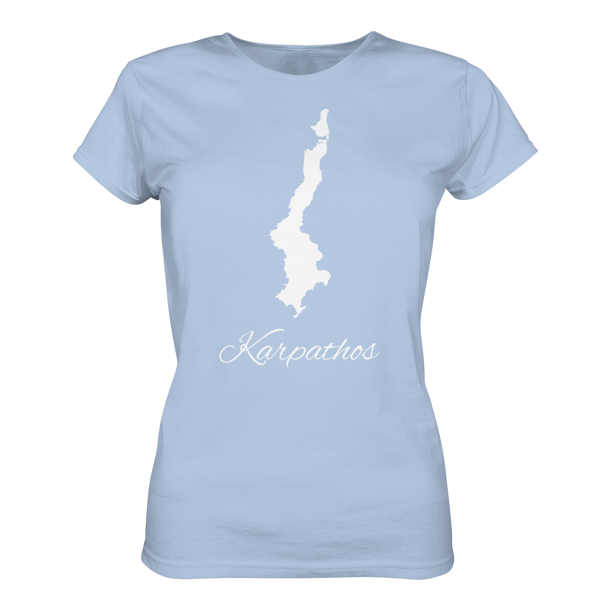 Karpathos Silhouette Griechenland - Ladies Organic Shirt