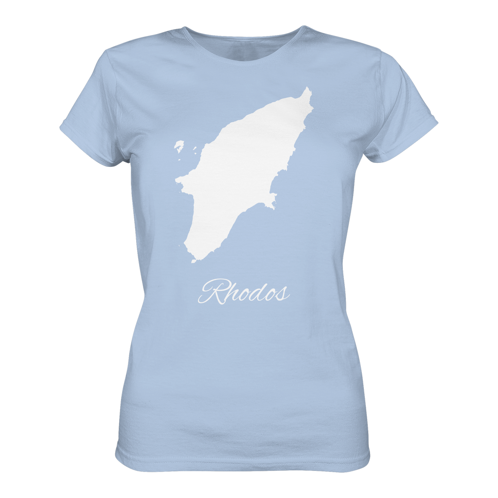 Rhodos Silhouette Griechenland - Ladies Organic Shirt