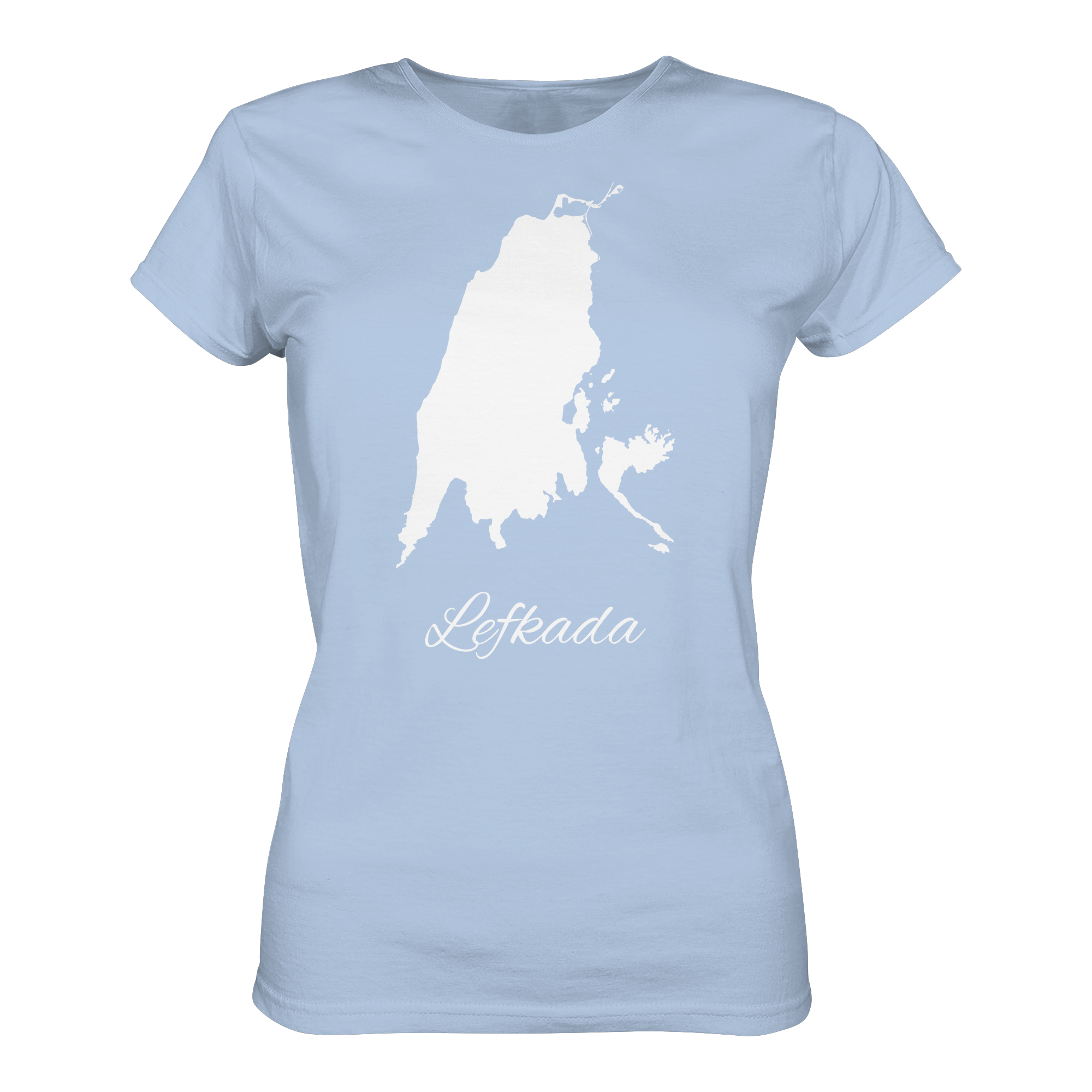 Lefkada Silhouette Griechenland - Ladies Organic Shirt