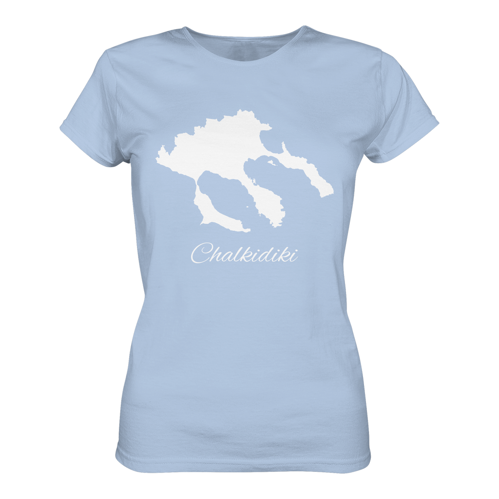 Chalkidiki Silhouette Griechenland - Ladies Organic Shirt