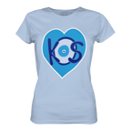 Kos - Blaues Herz - Ladies Organic Shirt