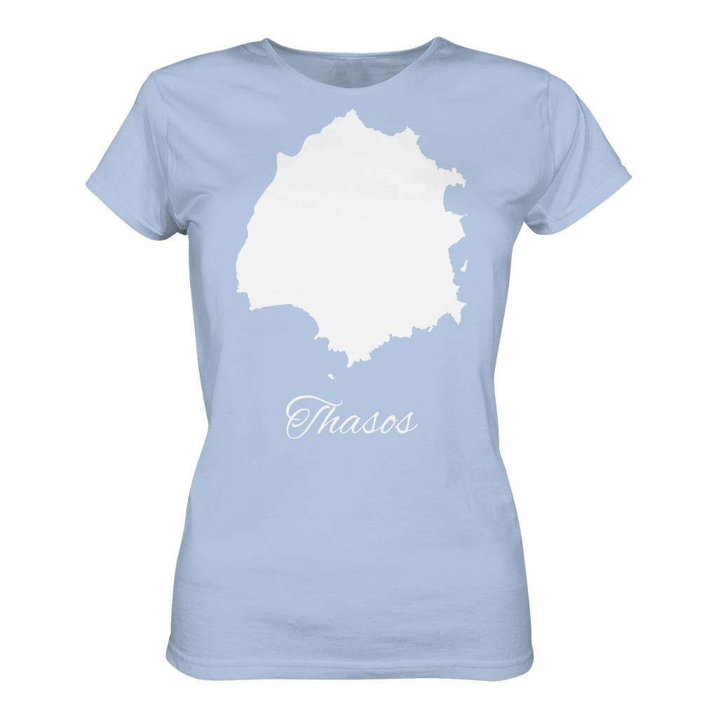 Thasos Silhouette Griechenland - Ladies Organic Shirt