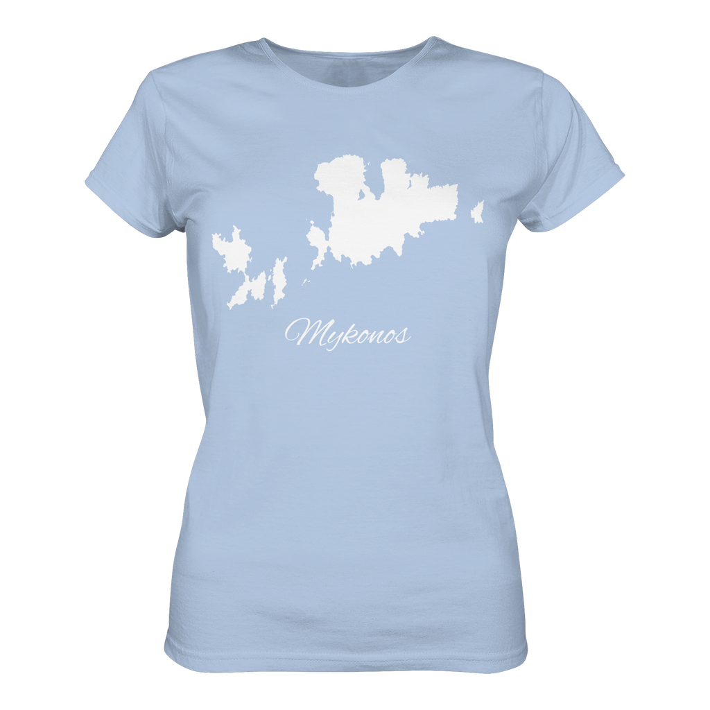 Mykonos Silhouette Griechenland - Ladies Organic Shirt
