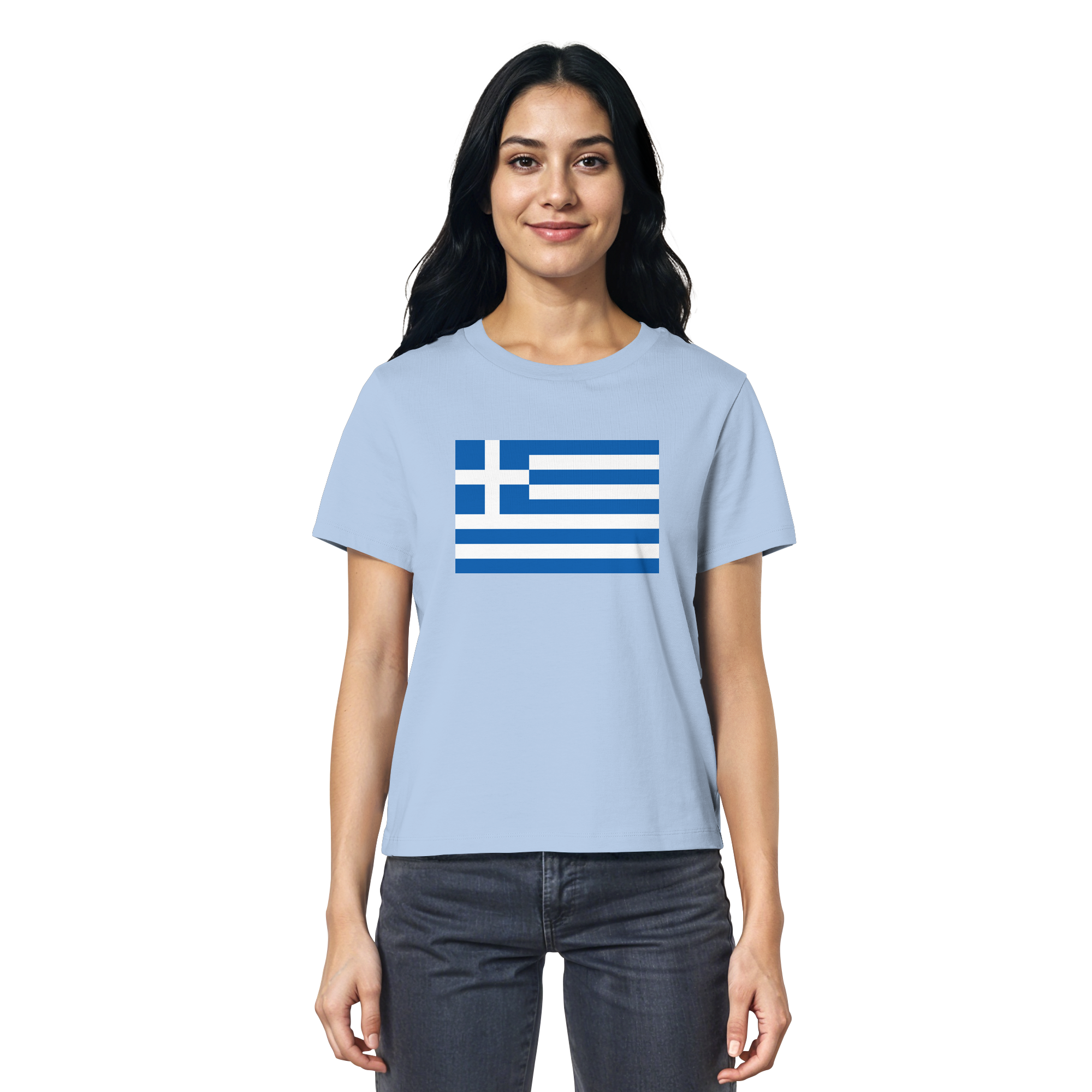 Griechenland Flagge - Ladies Organic Shirt