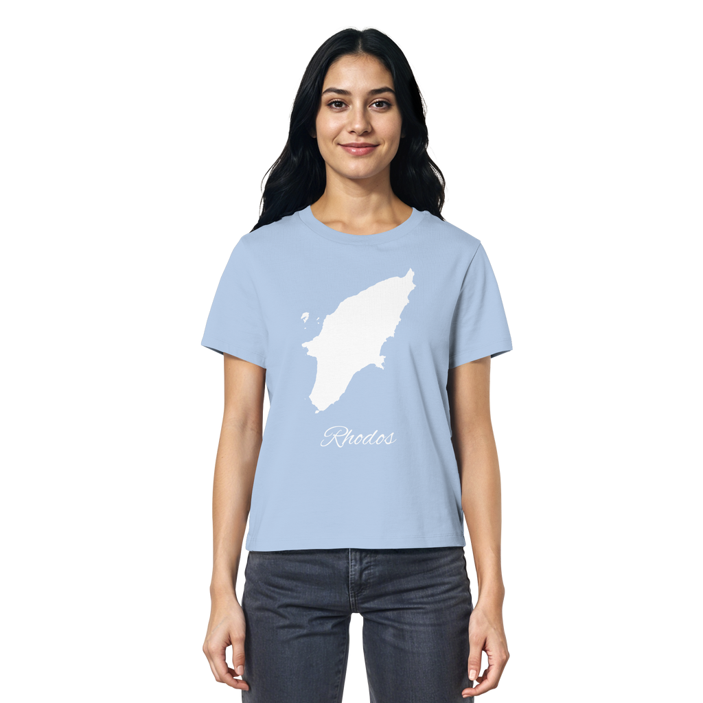 Rhodos Silhouette Griechenland - Ladies Organic Shirt