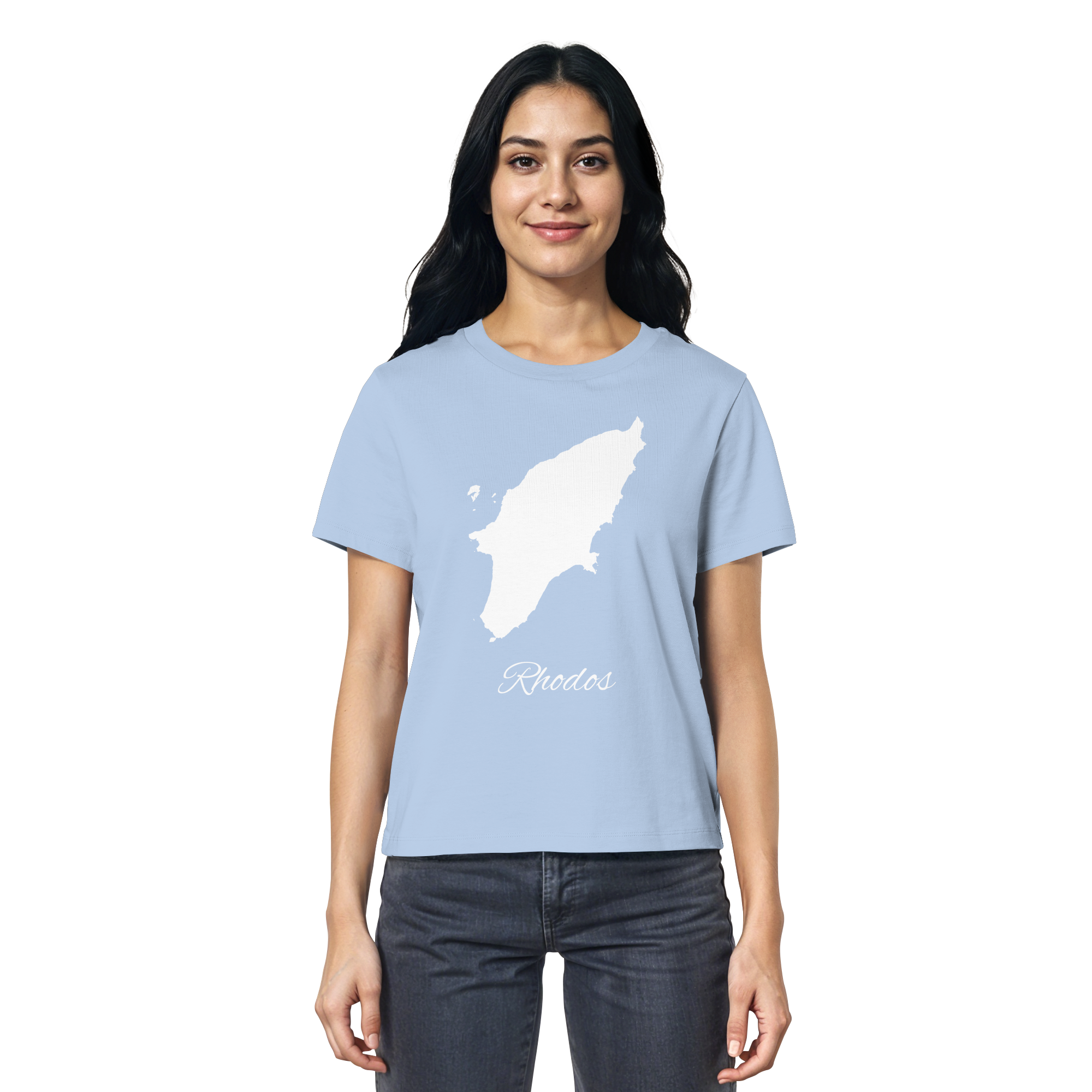 Rhodos Silhouette Griechenland - Ladies Organic Shirt