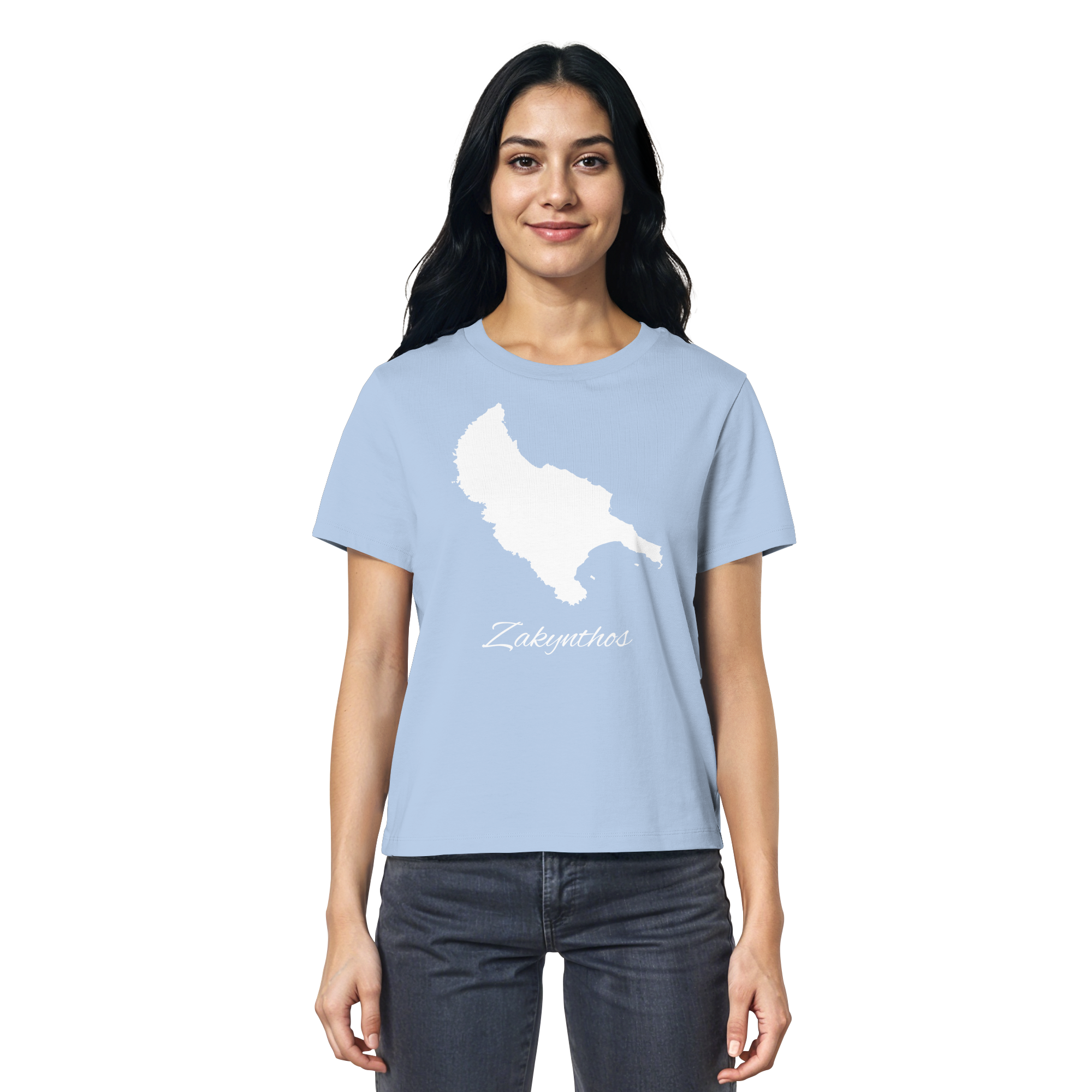 Zakynthos Silhouette Griechenland - Ladies Organic Shirt