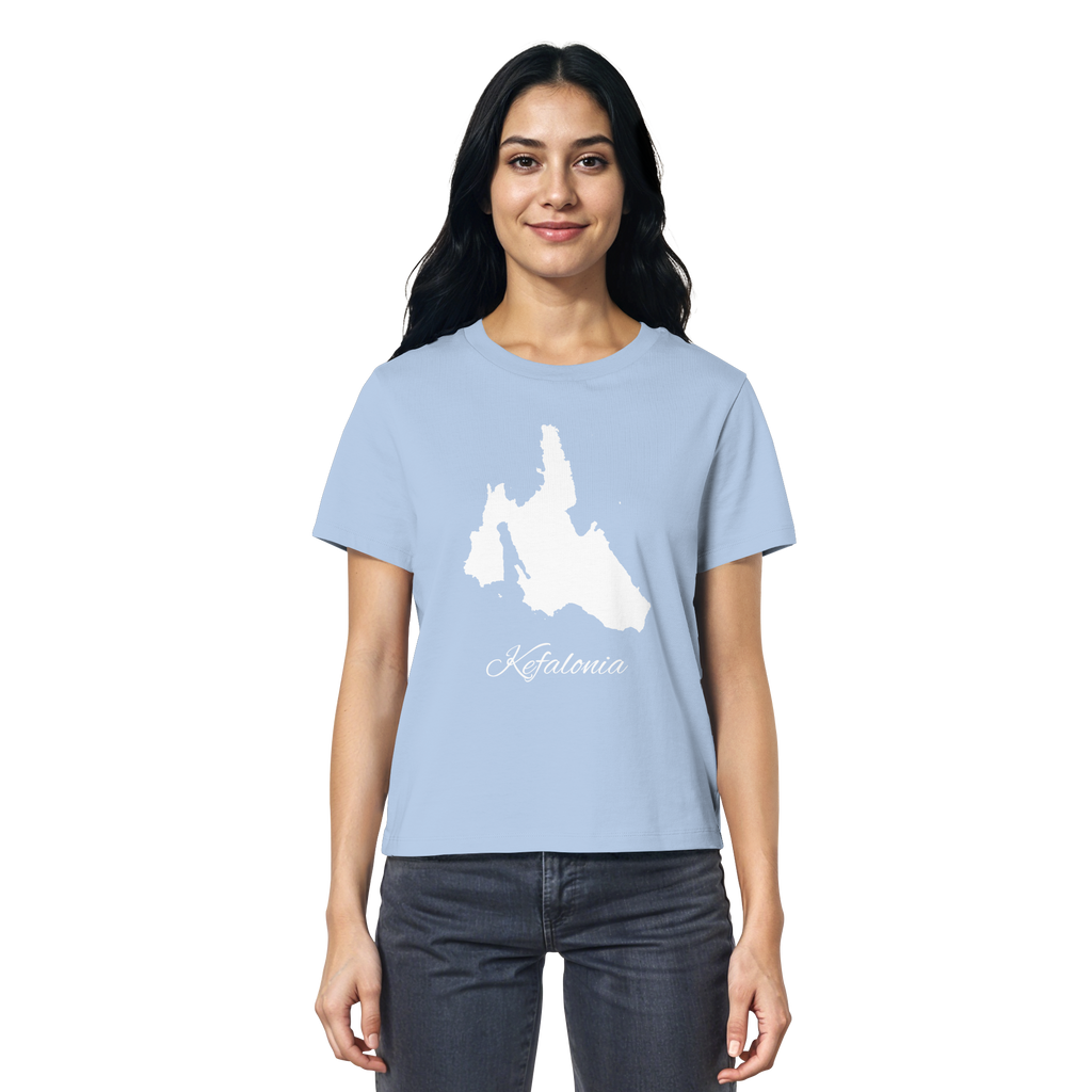Kefalonia Silhouette Griechenland - Ladies Organic Shirt