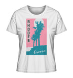 Palm trees & Pink Sky Rhodes Greece - Ladies Organic Shirt