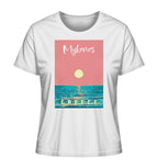 Sunset Ocean Mykonos Greece - Ladies Organic Shirt