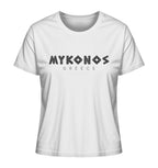Mykonos Greece Mosaik - Ladies Organic Shirt