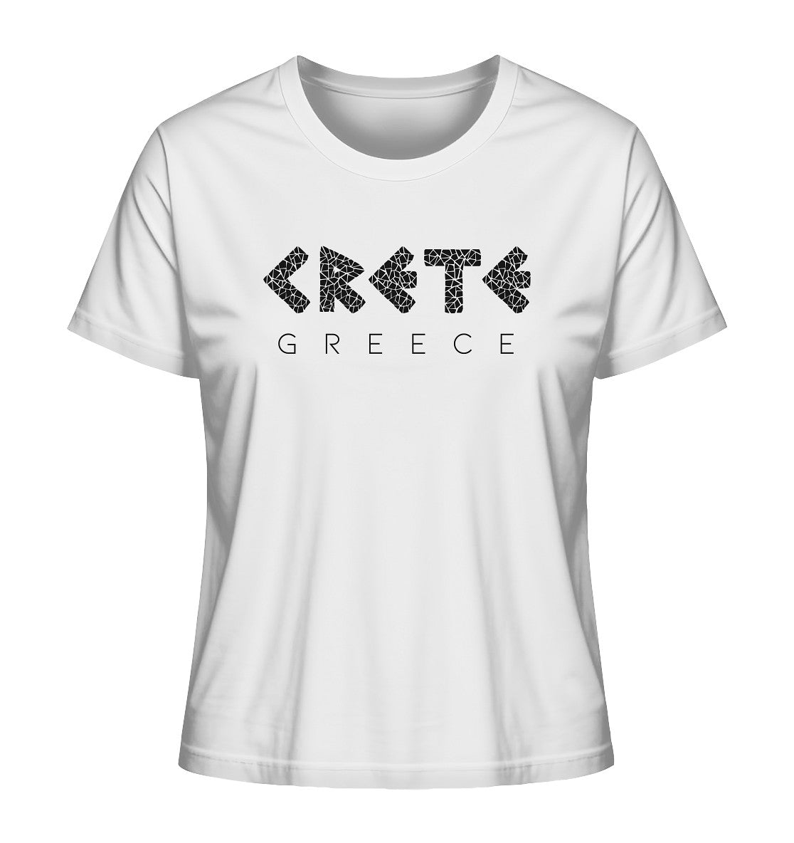 Crete Greece Mosaik - Ladies Organic Shirt