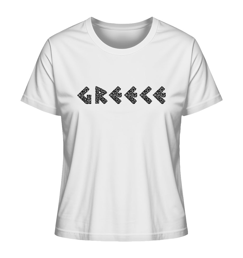 Greece Black Mosaik - Ladies Organic Shirt