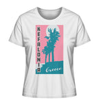 Palm trees & Pink Sky Kefalonia Greece - Ladies Organic Shirt