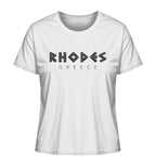 Rhodes Greece Mosaic - Ladies Organic Shirt