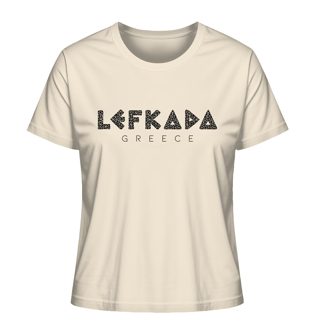 Lefkada Greece Mosaik - Ladies Organic Shirt