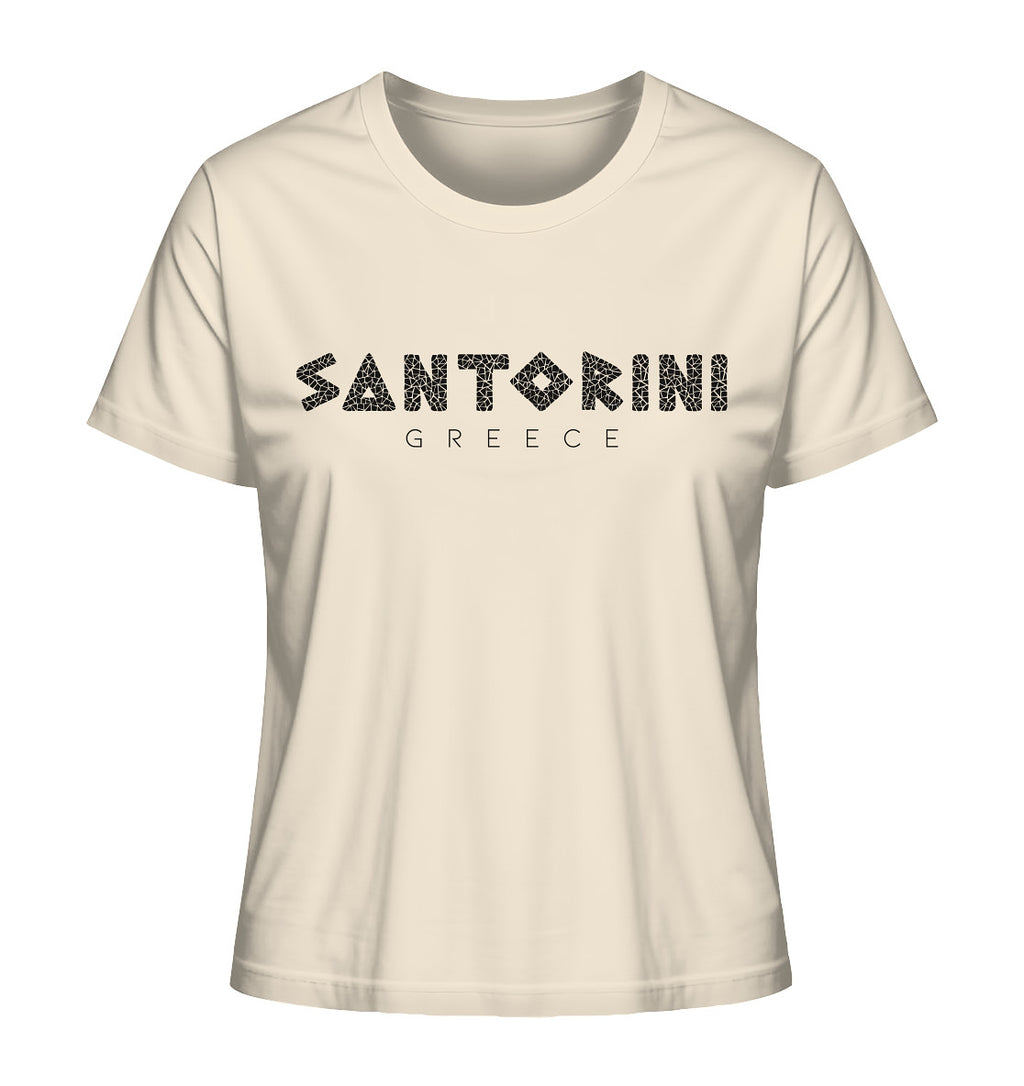 Santorini Greece Mosaik - Ladies Organic Shirt