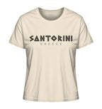 Santorini Greece Mosaik - Ladies Organic Shirt