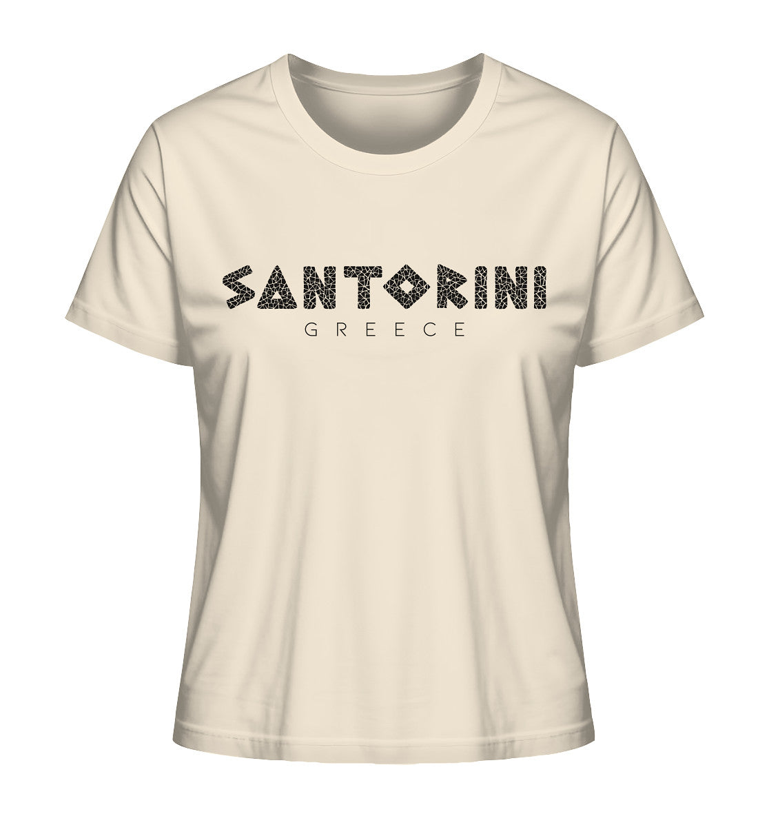 Santorini Greece Mosaik - Ladies Organic Shirt