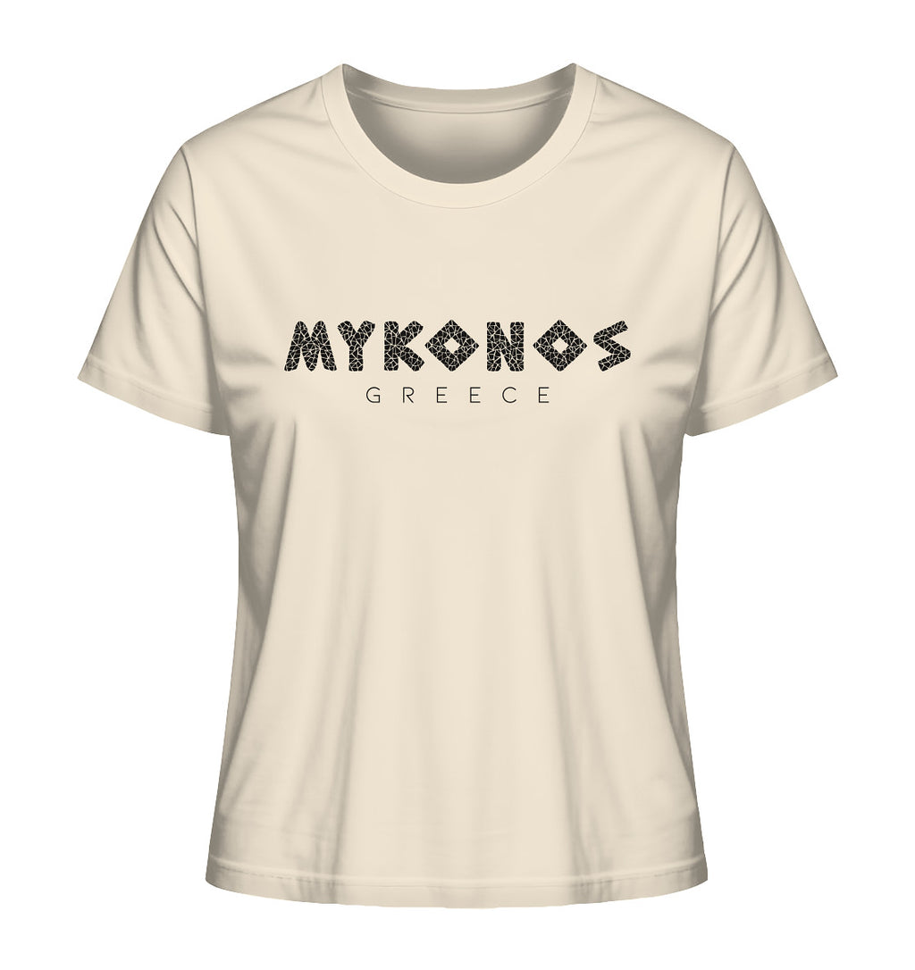 Mykonos Greece Mosaik - Ladies Organic Shirt
