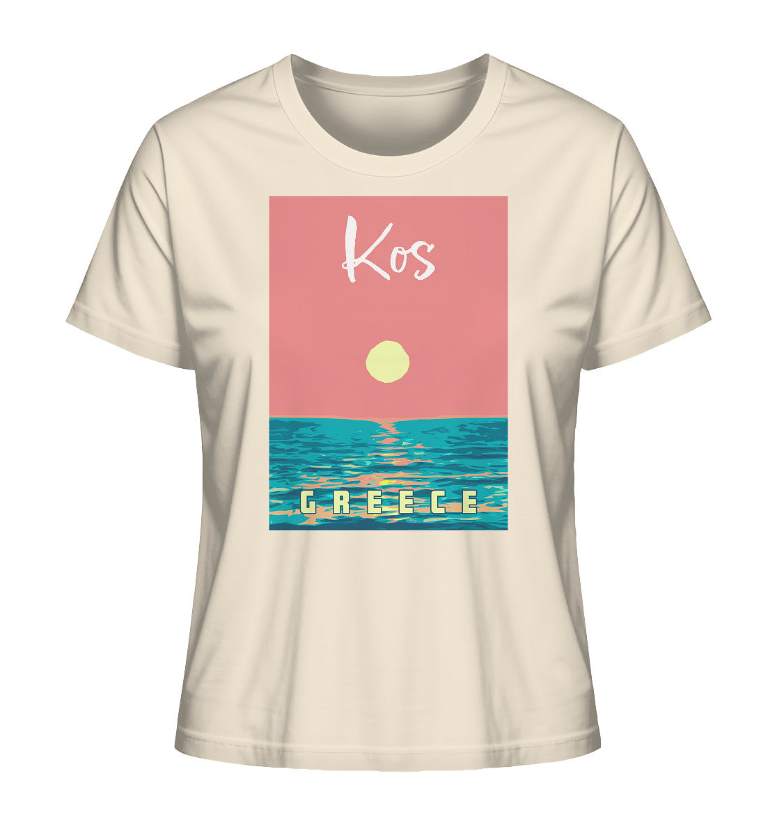 Sunset Ocean Kos Greece - Ladies Organic Shirt