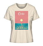 Sunset Ocean Crete Greece - Ladies Organic Shirt