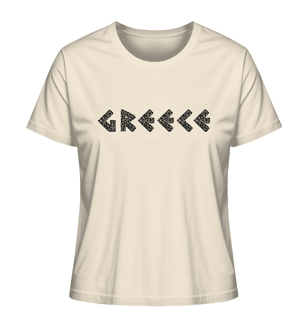 Greece Black Mosaik - Ladies Organic Shirt