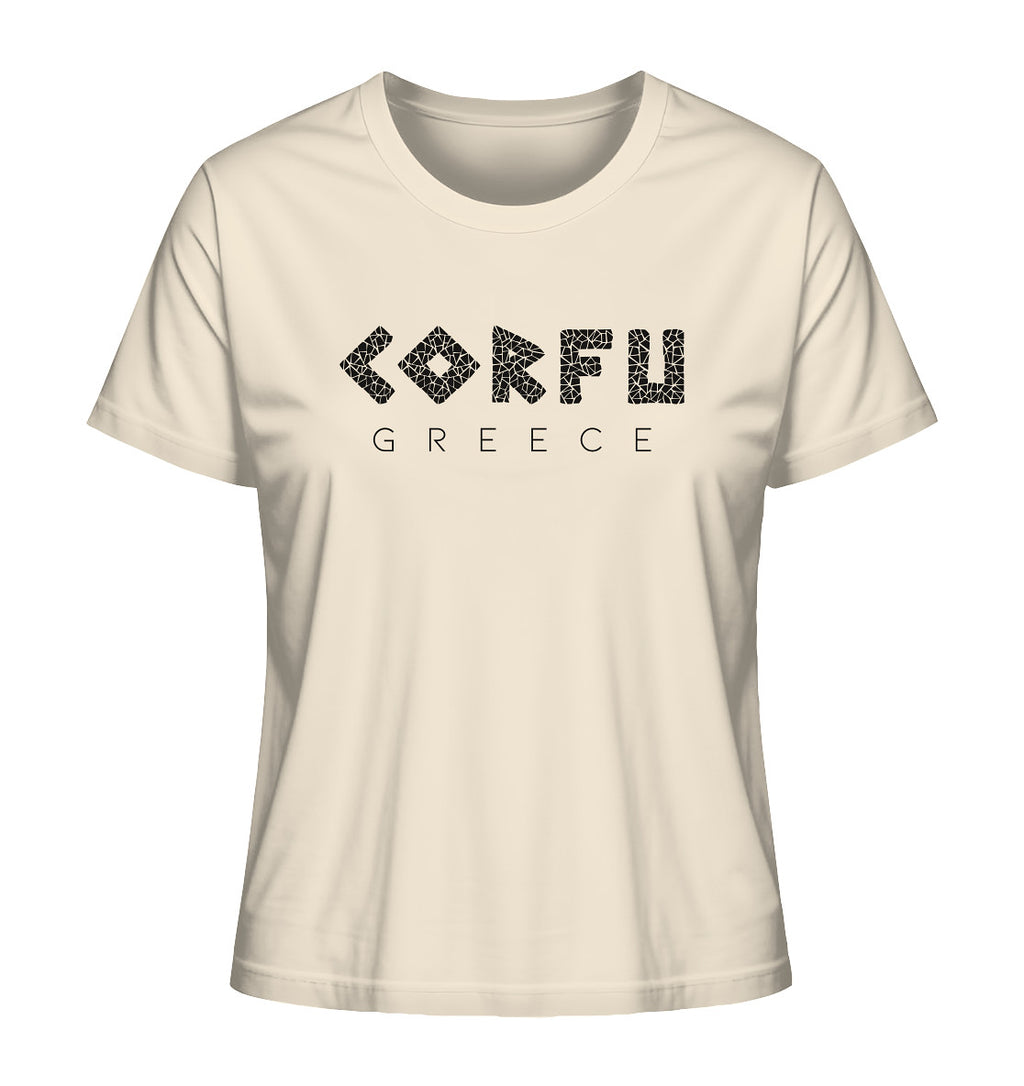 Corfu Greece Mosaik - Ladies Organic Shirt