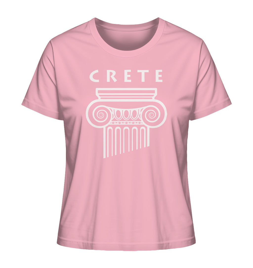 Crete Greek Column Head - Ladies Organic Shirt