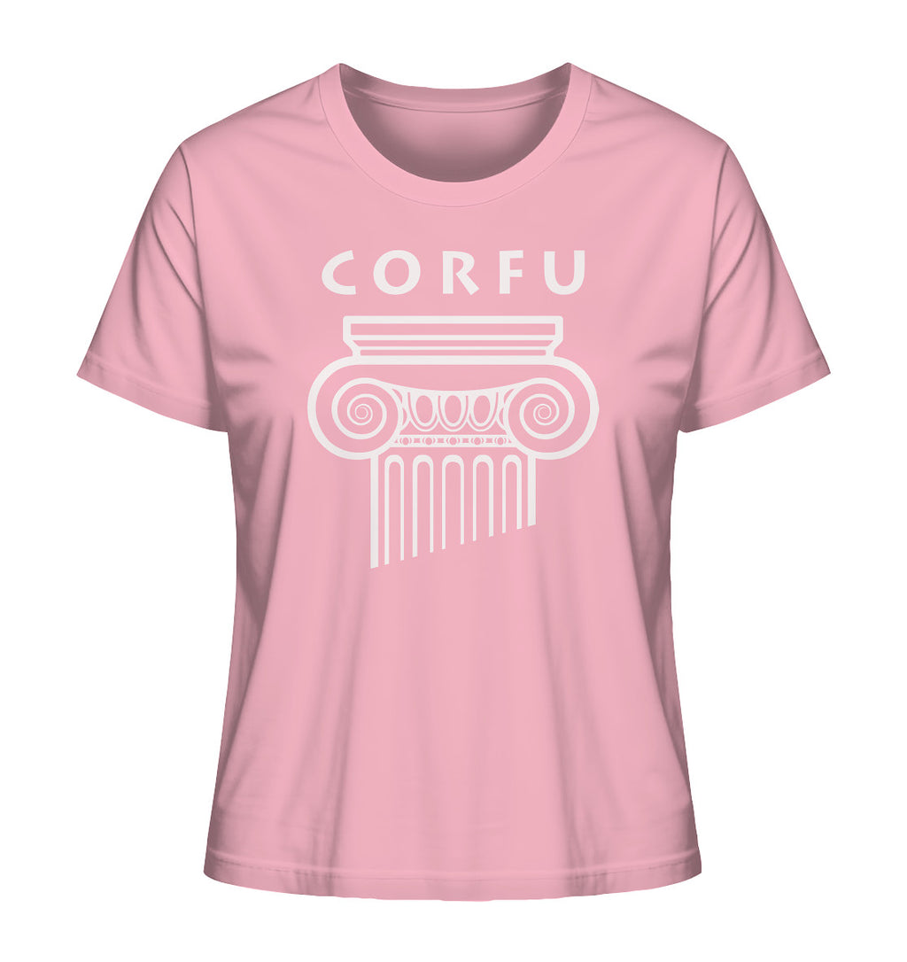 Corfu Griechischer Säulenkopf - Ladies Organic Shirt