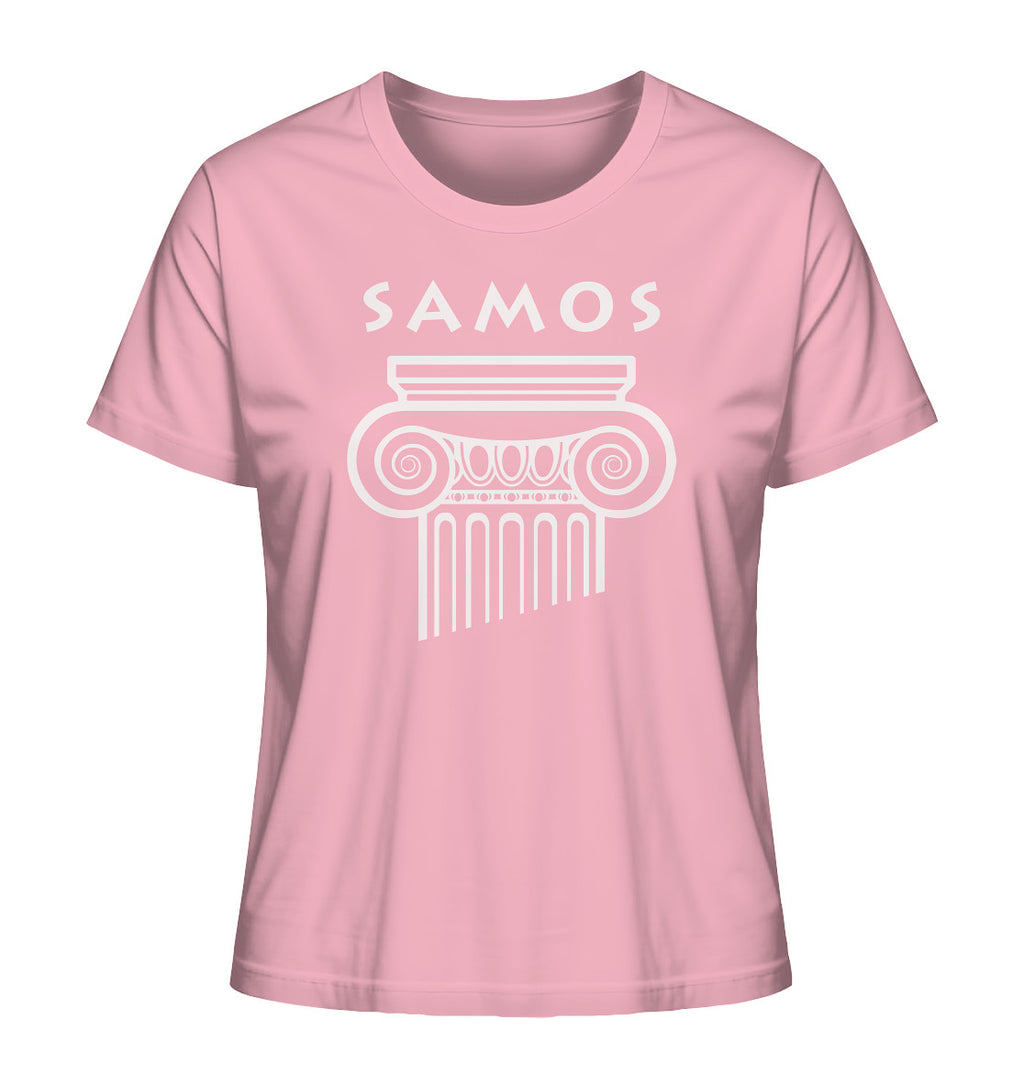 Samos Griechischer Säulenkopf - Ladies Organic Shirt