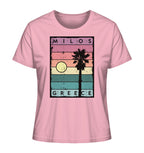 Sunset strips & Palm tree Milos Greece - Ladies Organic Shirt