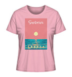 Sunset Ocean Santorini Greece - Ladies Organic Shirt
