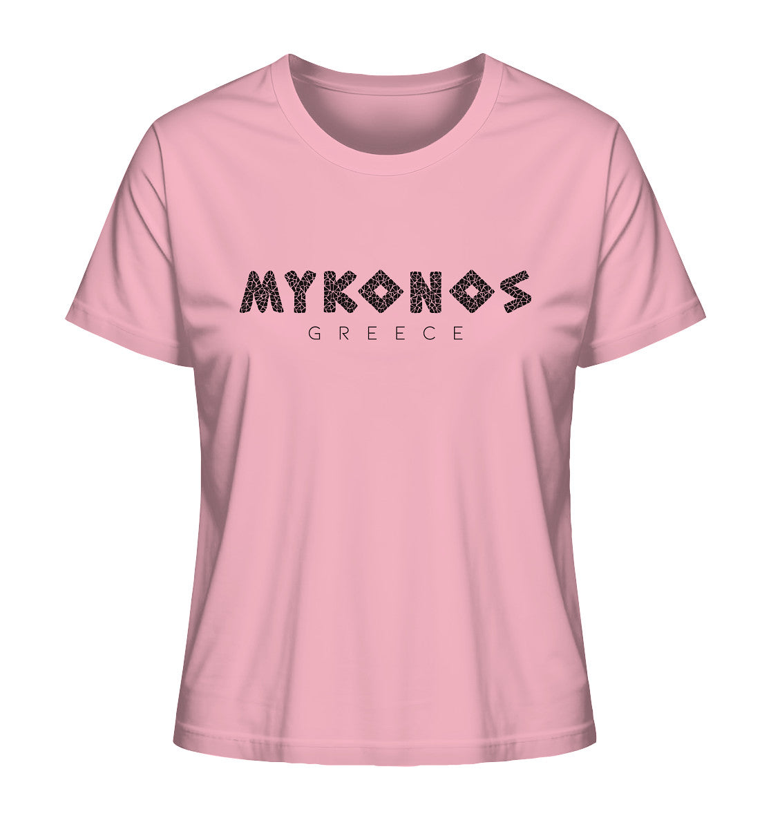 Mykonos Greece Mosaik - Ladies Organic Shirt