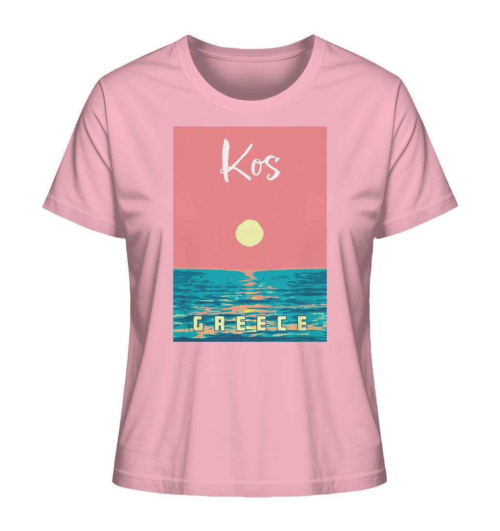 Sunset Ocean Kos Greece - Ladies Organic Shirt