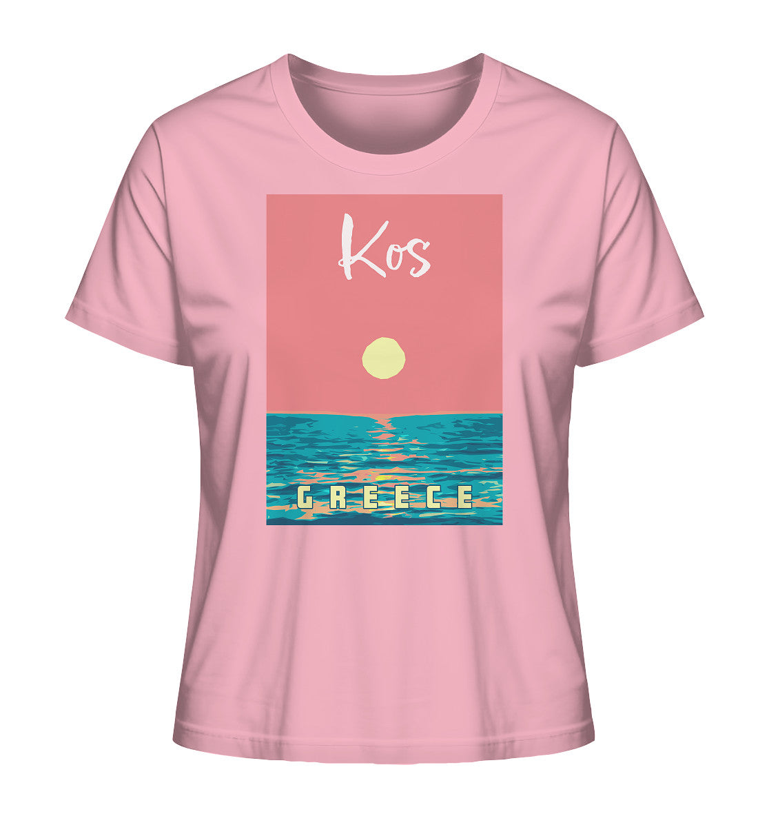 Sunset Ocean Kos Greece - Ladies Organic Shirt