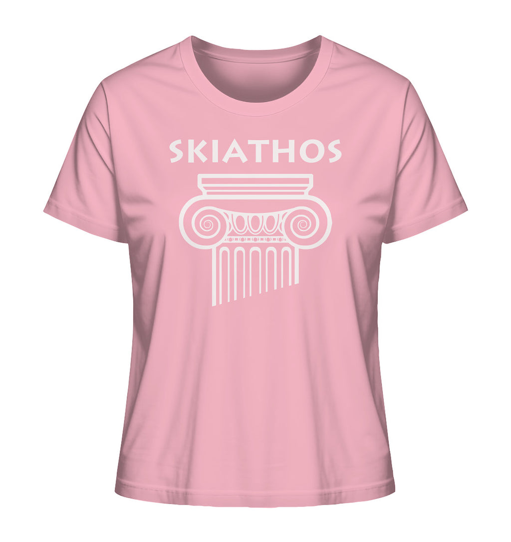 Skiathos Greek Column Head - Ladies Organic Shirt