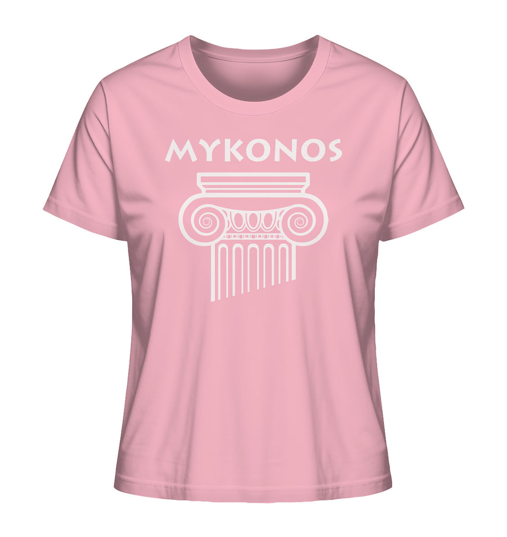 Mykonos Griechischer Säulenkopf - Ladies Organic Shirt