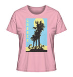 Black palm trees & Yellow sun Corfu Greece - Ladies Organic Shirt