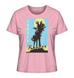 Black palm trees & Yellow sun Rhodes Greece - Ladies Organic Shirt