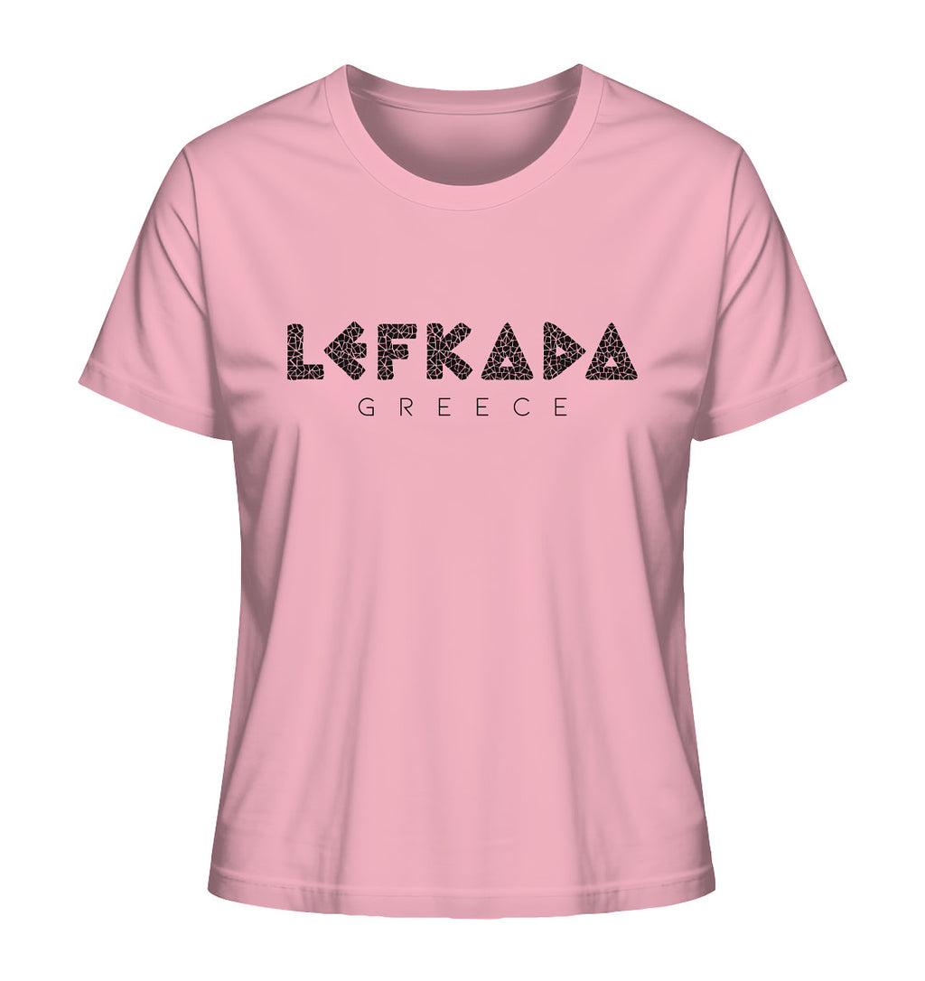 Lefkada Greece Mosaik - Ladies Organic Shirt