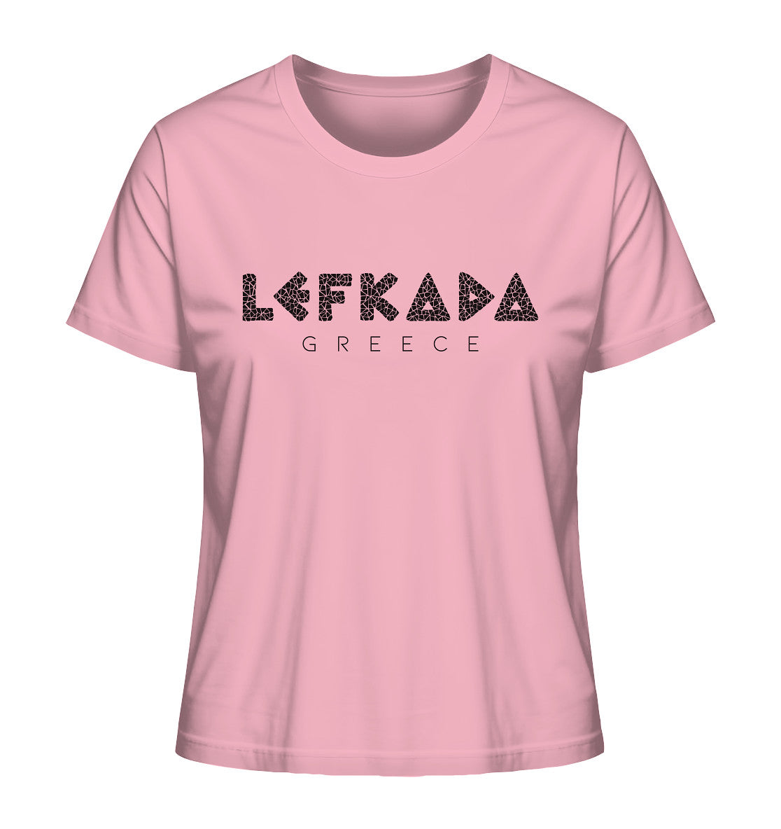 Lefkada Greece Mosaik - Ladies Organic Shirt