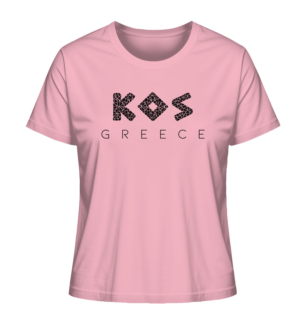 Kos Greece Mosaik - Ladies Organic Shirt