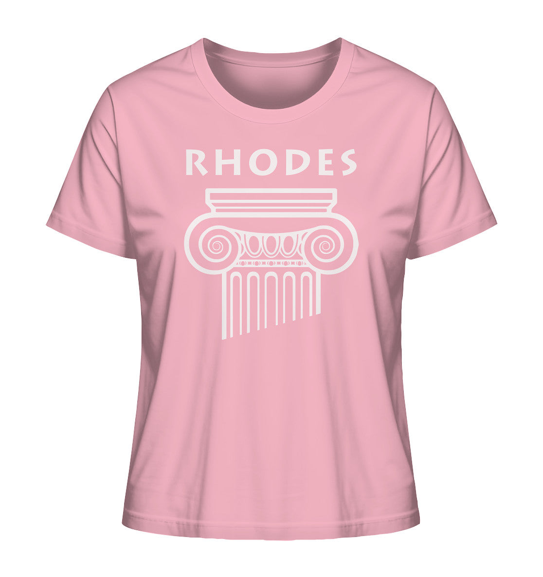 Rhodes Griechischer Säulenkopf - Ladies Organic Shirt