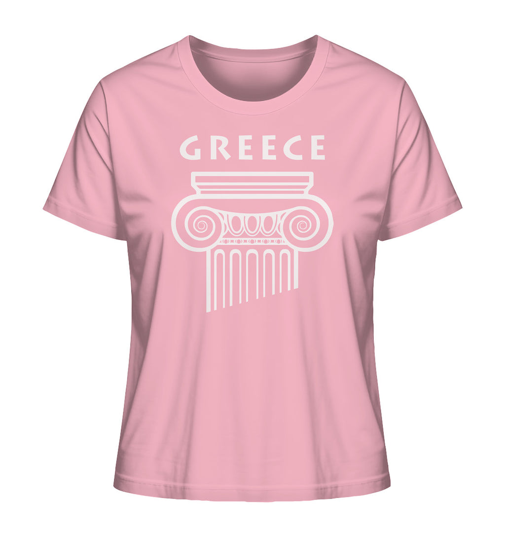Greece Griechischer Säulenkopf - Ladies Organic Shirt
