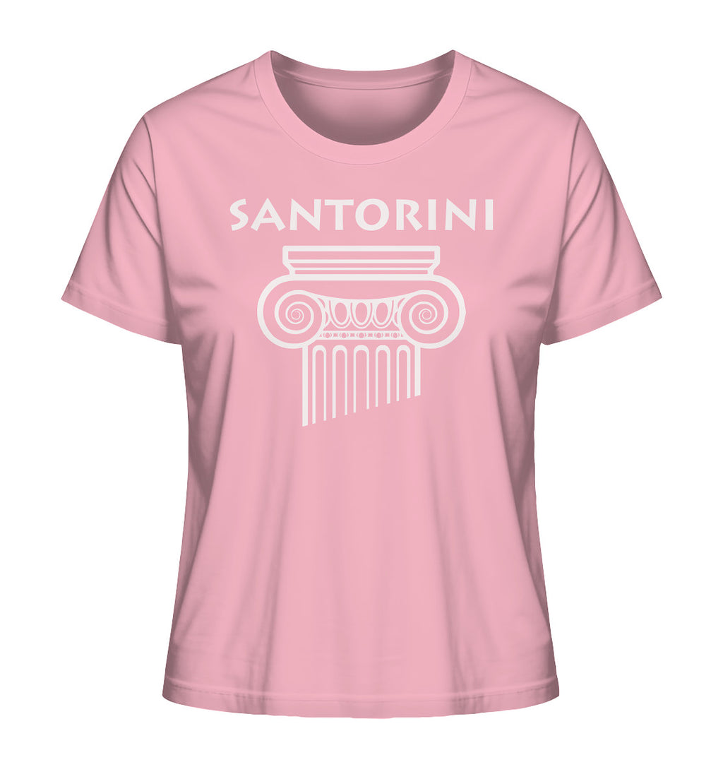 Santorini Greek Column Head - Ladies Organic Shirt