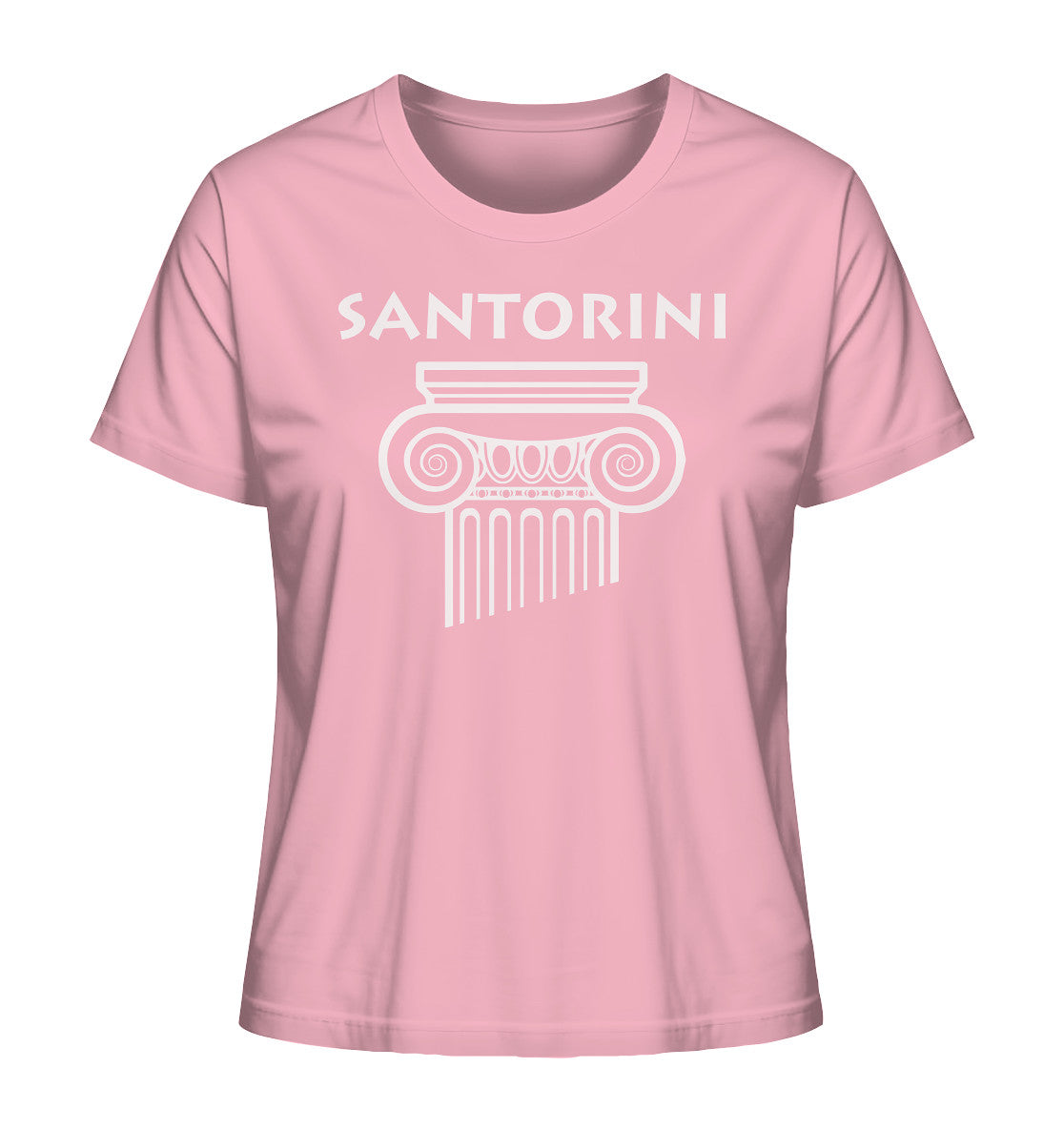 Santorini Griechischer Säulenkopf - Ladies Organic Shirt