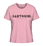 Santorini Greece Mosaik - Ladies Organic Shirt